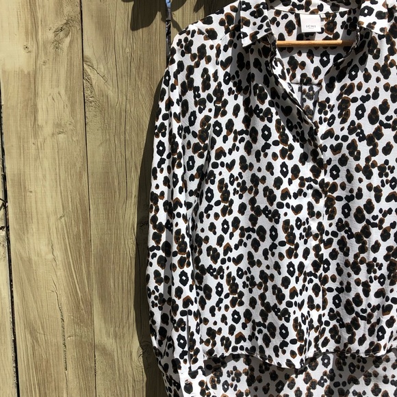 ☀️ ICHI Leopard print button down / Fall - Picture 5 of 8